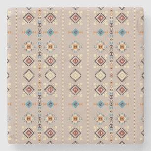 Dessous-de-verre En Pierre Ethnique : un motif tribal transparent
