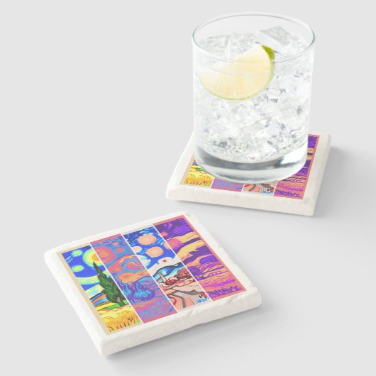 Dessous-de-verre En Pierre étoile (Côté)