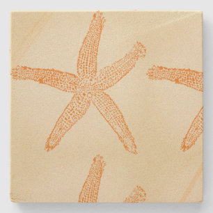 Dessous-de-verre En Pierre Étoile de mer Nautilus Cadeau de plage corail oran