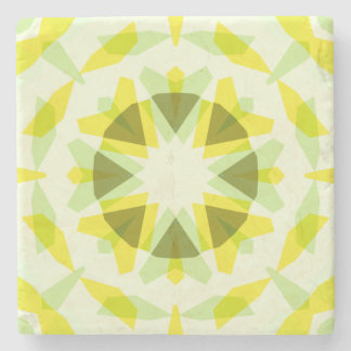 Dessous-de-verre En Pierre Etoile verte Jaune Lumineuse Décor Dopamine Art Ki