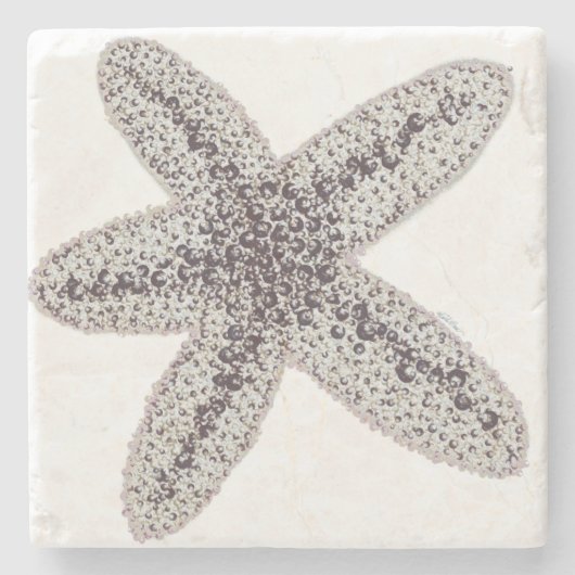 Dessous-de-verre En Pierre Étoiles de mer - neutre (Devant)