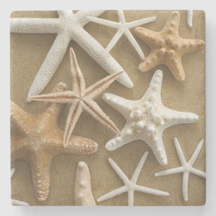 Dessous-de-verre En Pierre Étoiles de mer sur le sable