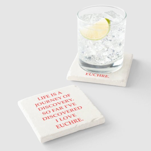 DESSOUS-DE-VERRE EN PIERRE EUCHRE (Côté)