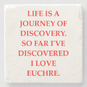 DESSOUS-DE-VERRE EN PIERRE EUCHRE (Devant)