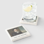 Dessous-de-verre En Pierre Évêque Berkeley Philosophy Coaster (Côté)