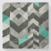 Dessous-de-verre En Pierre Exclusion Chevron II (Devant)