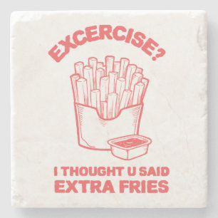 Dessous-de-verre En Pierre Exercice Je pensais que tu avais dit des frites su