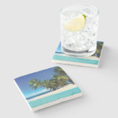 Dessous-de-verre En Pierre Exotic beach throw pillow (Côté)