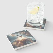 Dessous-de-verre En Pierre Explosion de rupture galactique dans l'espace prof (Côté)