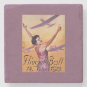 Dessous-de-verre En Pierre Exposition d'aviation à l'affiche de promo de (Devant)