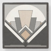 Dessous-de-verre En Pierre Expression d'art déco (Devant)