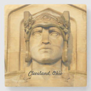 Dessous-de-verre En Pierre Face du pont Art déco (Cleveland)