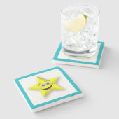 DESSOUS-DE-VERRE EN PIERRE FACE STAR (Côté)