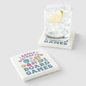 Dessous-de-verre En Pierre Facilement distrait par jeu de société (Côté)