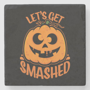 Dessous-de-verre En Pierre Faisons tomber Tipsy Halloween Jack-O’-Lantern