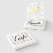 Dessous-de-verre En Pierre Faith (Côté)