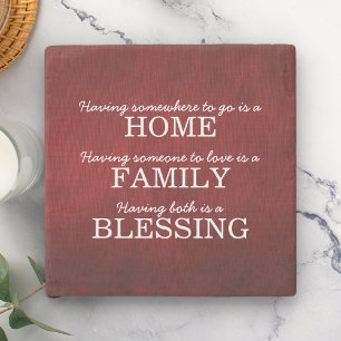 Dessous-de-verre En Pierre Famille de typographie motivationnelle Citation