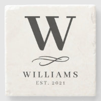 Famille simple de monogramme de remous classique