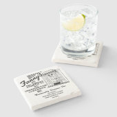 Dessous-de-verre En Pierre Fanny's Restaurant, Evanston, IL (Côté)