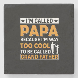 Dessous-de-verre En Pierre Father's Day I Am Called Papa