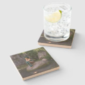 Dessous-de-verre En Pierre Fée à l'étang enchanté (Côté)
