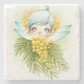 Dessous-de-verre En Pierre fée mimosa (Devant)