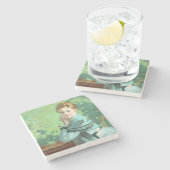 Dessous-de-verre En Pierre Felicity (par George Henry) (Côté)