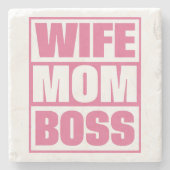 Dessous-de-verre En Pierre Femme - Maman - Patron (Devant)