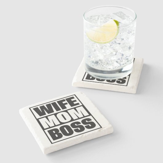 Dessous-de-verre En Pierre Femme - Maman - Patron (Côté)