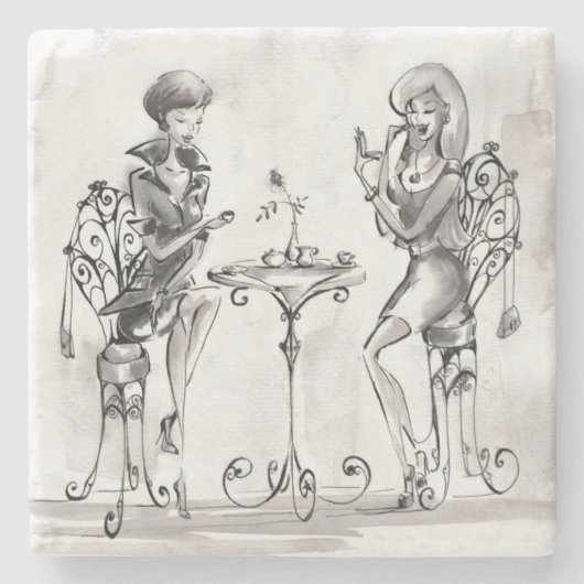 Dessous-de-verre En Pierre Femmes (Devant)