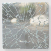 Dessous-de-verre En Pierre fenêtre cassée (Devant)