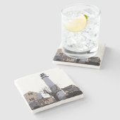 DESSOUS-DE-VERRE EN PIERRE FENWICK ISLAND LIGHT (Côté)