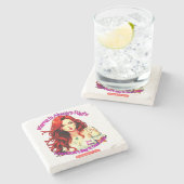 Dessous-de-verre En Pierre Feral Mama (Côté)