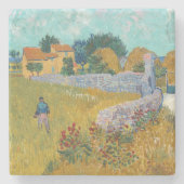 Dessous-de-verre En Pierre Ferme en Provence | Vincent van Gogh (Devant)