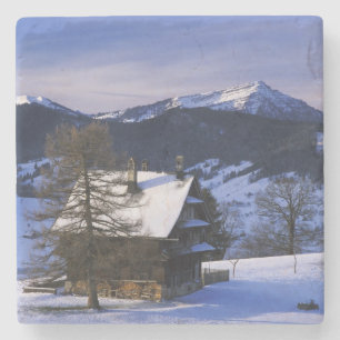 Dessous-de-verre En Pierre Ferme et Mont Rigi et Pilatus,