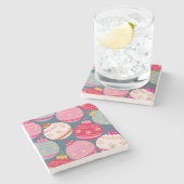 Dessous-de-verre En Pierre Festive Ornements Noël (Côté)