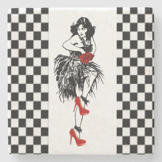 Dessous-de-verre En Pierre Fête des pères Dessous de verre en pierre (Devant)