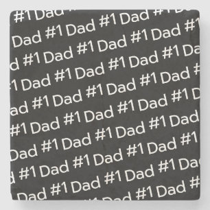 Dessous-de-verre En Pierre Fête des pères Dessous de verre en pierre