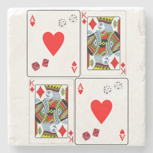 Dessous-de-verre En Pierre Fête des pères Dessous de verre en pierre (Devant)