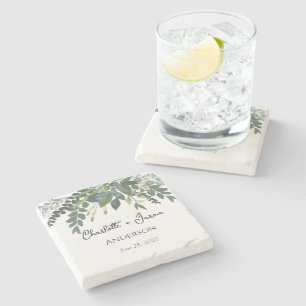 Dessous-de-verre En Pierre Feuillage de jardin Nature Verdure