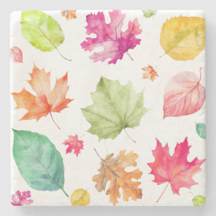 Dessous-de-verre En Pierre Feuilles d'automne