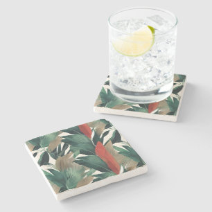 Dessous-de-verre En Pierre Feuilles de palme dans les tons muets