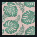 Dessous-de-verre En Pierre Feuilles Pink & Green Palm sans couture Motif<br><div class="desc">Le Tropical Pink & Green Palm Feuille Seamless Motif est un design dynamique et animé avec un assortiment de feuilles de palmiers rose et vert disposés en motif extensible. Le motif a une disposition transparente, ce qui signifie que les bords de la conception se mélangent de manière transparente pour créer...</div>