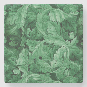 Dessous-de-verre En Pierre Feuilles verts (par William Morris)
