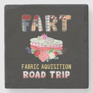 Dessous-de-verre En Pierre Ffunny Quilting Fabric Acquisition Road trip