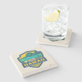 Dessous-de-verre En Pierre Fierté de l'État | Hawaii (Côté)