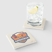 Dessous-de-verre En Pierre Fierté d'État| Arizona (Côté)