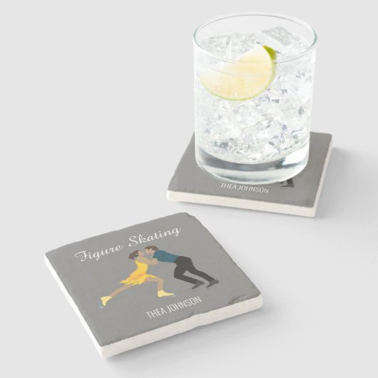 Dessous-de-verre En Pierre Figure (Côté)