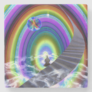 Dessous-de-verre En Pierre Figure de mystère au Stargate interdimensionnel