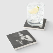 Dessous-de-verre En Pierre Fille de folies de Ziegfeld (Côté)